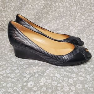 Brunomagli Peep Toe Wedge Heels